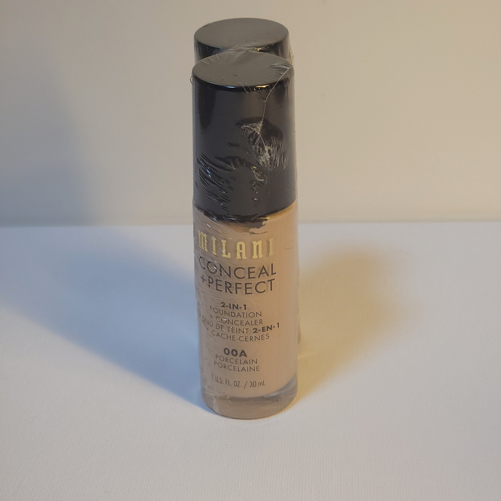 2 Milani Conceal + Perfect 2-in-1 Foundation & Concealer - Porcelain (00A)